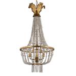 Wrought iron and wood light chandelier fixtures with Wood beads for Kitchen