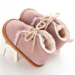 Rubber sole winter warm cotton Lace-up 0-2 years boy girl prewalker baby girl