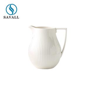 Quality LFGB Porcelain White Teapot Ceramic Teapot Tableware Accessories wholesale