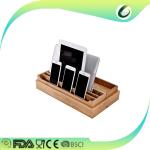 Bamboo wood phone stand portable bamboo smartphone holder