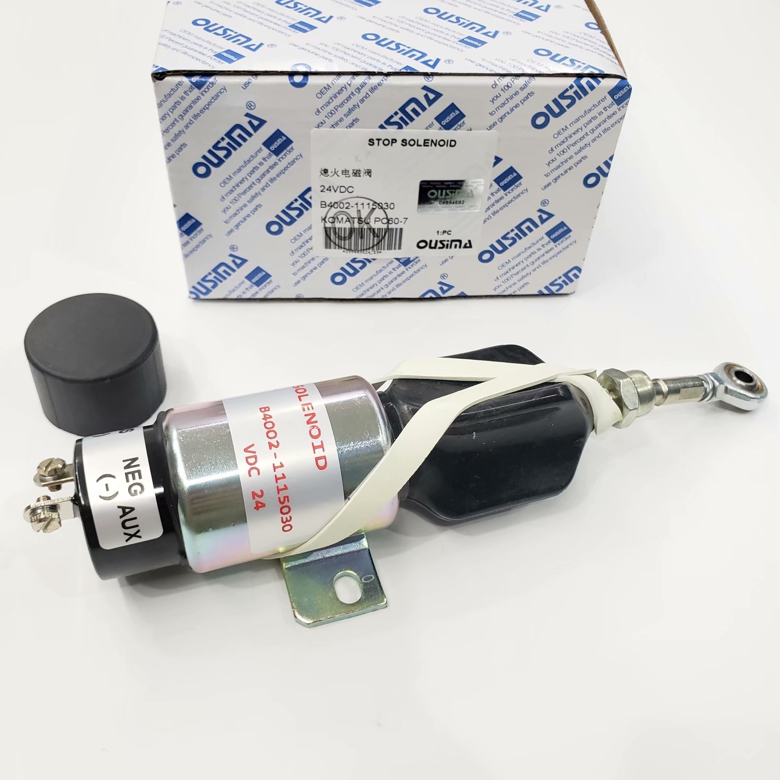 OUSIMA Actuator Ball Valve B4002-1115030 Fuel Shut Off Shutdown Solenoid Valve 24V For Excavator KOMATSU PC60-7