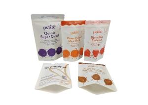 Quality Biodegradable Kraft Paper Stand Up Bags Food Packaging Pouches wholesale