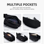 Bum Fashion Fanny Pack Men Women Water Resistant Waist Bag With 6 Zipped Pockets