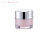 Pink customized PMMA cosmetic storage jars 5g 30g 50g 100g SR-2384B