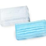 Daily Use 3 Ply Non Woven Face Mask / Disposable Blue Earloop Face Mask