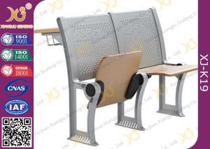 Quality University / College Classroom Furniture Plywood Seating Steel Iron Leg wholesale