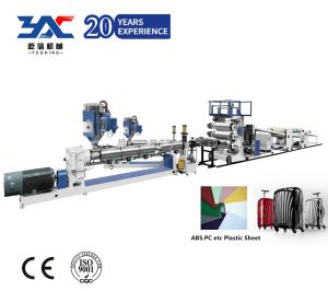 Quality luggage bag PC ABS Sheet Extruder Machine in Whole production line wholesale