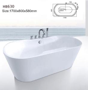 Quality Bathtubs, freestanding Bathtub without faucet , hand shower HB630 wholesale