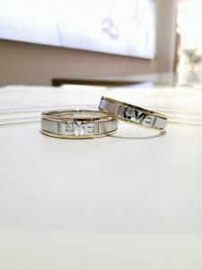 Quality Engraved Hollow Out Men17.5 Women12 Matching Wedding Bands wholesale