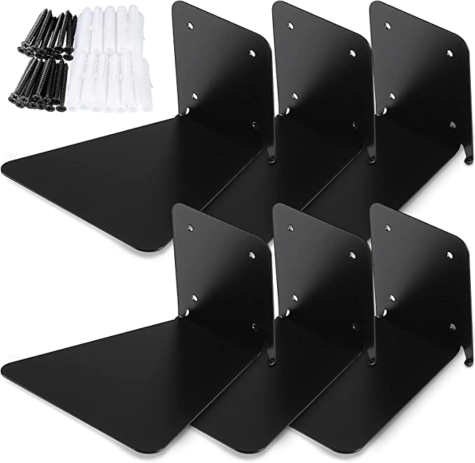 Customized Instruction Wall Mounted Floating Shelves Bracket for Sturdy Metal Bookshelf