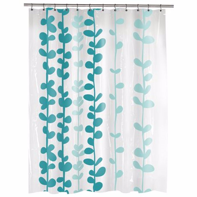 PVC Free PEVA Stylish Waterproof Shower Curtain For Personal Apartment