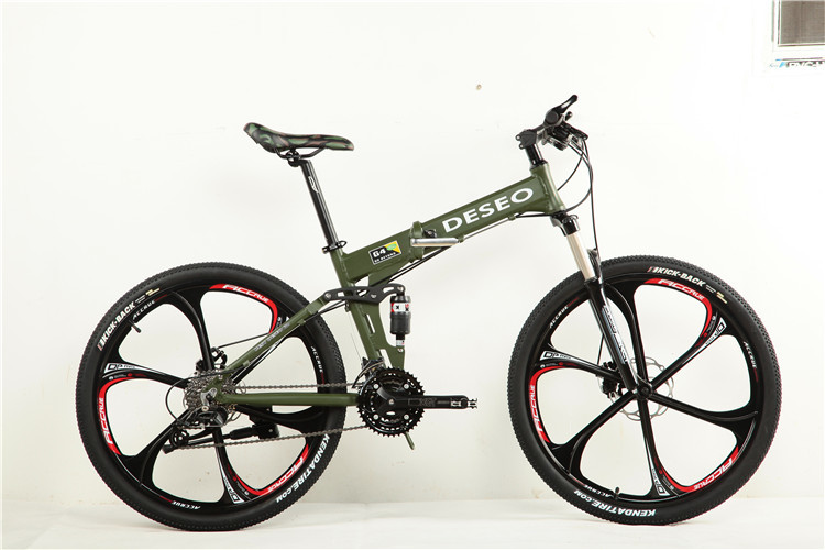Chinese manufacturer disc brake 24 speed 26 inch alloy folded mountain bike with mag wheel