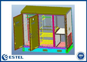 Quality Three Compartment ISO9001 RAL7035 Outdoor Network Rack wholesale