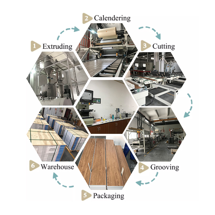 OEM Luxury Rigid Spc Vinyl Click Flooring Relle PVC Laminate Flooring