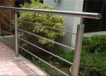 Exterior Upper Floor Stainless Steel Tube Railing , Stainless Steel Verandah