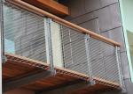Customized SUS 316 Ferrule Type Stainless Steel Wire Rope Mesh For Stairs