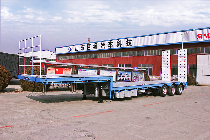 Max Payload 80000KG Tractor 3 Axles 60t Excavator Equipment Lowbed Truck Trailer/Lowboy semi trailer