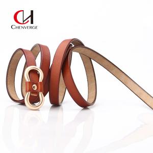 Quality OEM Ladies Leather Belt PU Thin Waist Strap Simple Matching Dress Sub Sweater Shirt wholesale
