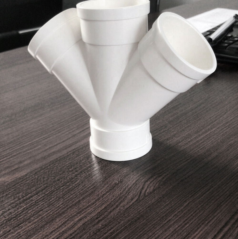 Dn50-dn315mm PVC Sewage Pipe Fittings Non Toxic High Temperature Resistant