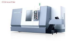 Quality HTC50t 75° Bed Slant CNC Lathe high rigidity Horizontal Turning Lathe wholesale