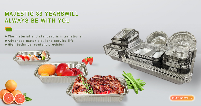 Pet Food Packing Aluminum Foil Turkey Trays Disposable Foil Baking Pan Round Oven Container