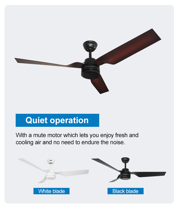 15cm Suspender Length AC Motor Remote Control Ceiling Fans Without Lights 1stshine Top
