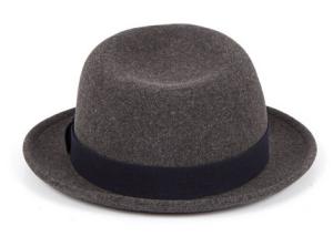 Quality Fashion 100% Wool Felt Mens &amp; Women Grey Fedora Hat wholesale