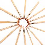 Jessup 15pcs Bamboo Makeup Brushes Set Cosmetic Brush Factory Makeup Brush