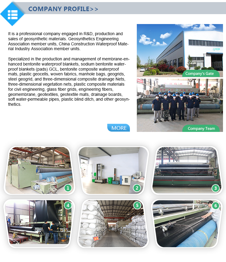 Waterproof Membrane Geosynthetic Clay Liners for 5 Layers Underground Ash Landfill