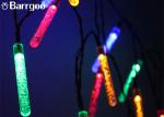 Fairy Solar Powered Outdoor Icicle Christmas Lights , Solar Powered String