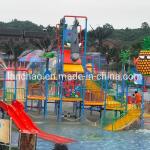 Middle Sized Outdoor Water Park Playgrounds 25m Length Oxidation Resistant