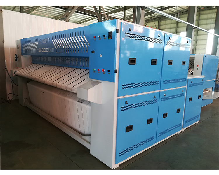 0.75kw Hotel Sheets Roll Ironing Machine For Fast And Smooth Ironing
