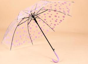 Quality Black Frame Clear 10C POE Umbrella With Full Panel Printing wholesale
