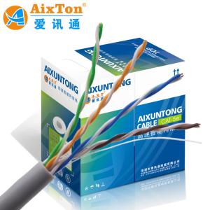 Quality Category 5E UTP Cable 0.5mm Bare Copper 100M Cat5e Telecommunication Cable wholesale