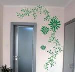 Green Flower Vine Classic PVC Decoration Wall Sticker F049