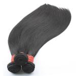 Silky Straight Bundles With Closure , Super Double Drawn Straight Hair
