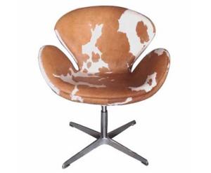 Quality Vintage Cowhide Leather Swan Chair Aviator Furniture wholesale
