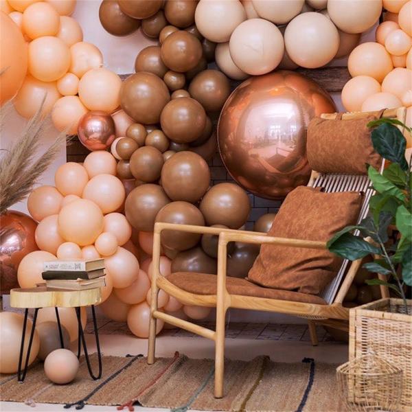 30pcs 5''10''12'' Balloon Arch Coffee Brown Skin Gray latex Balloons birthday