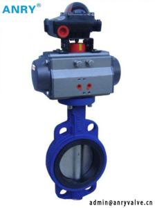 Quality Pneumatic Actuator Stainless Steel Soft Sealing NBR EPDM Seat Butterfly Valve wholesale