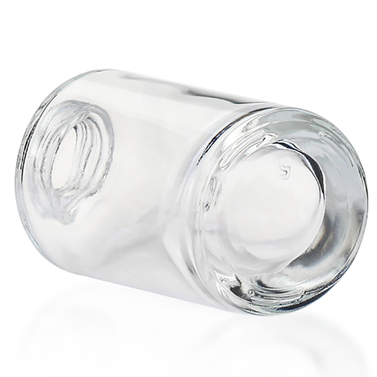 Round Liquid Foundation Bottles Clear 30ml Airless Pump Bottle