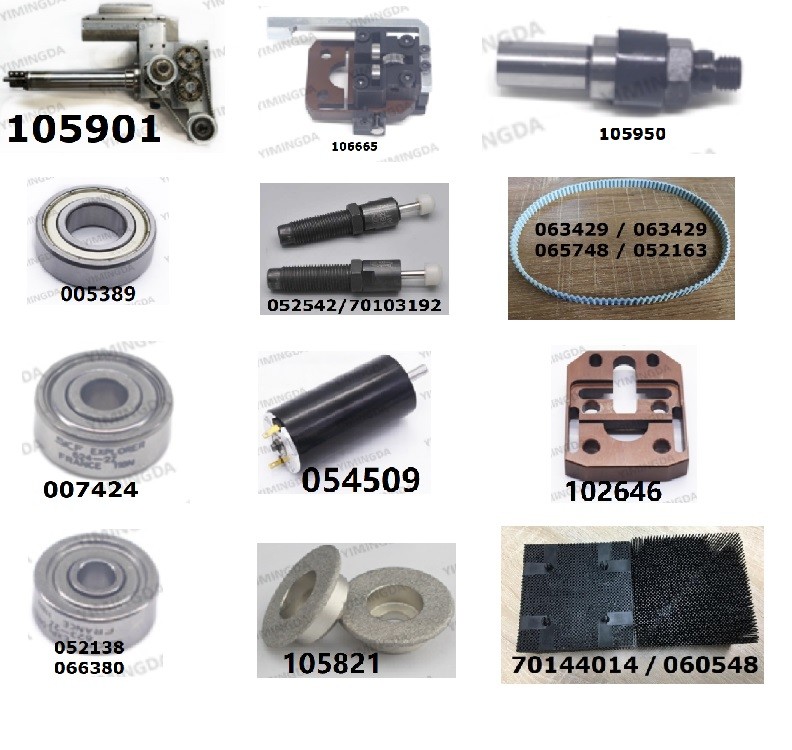 Auto Cutter Parts 114555 Knife Guide Roller Lower Assembly 106665 103506