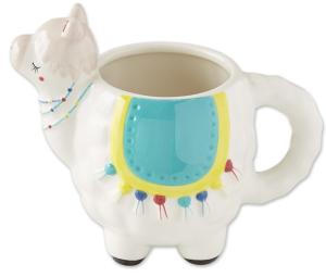 Quality 14 OZ Food Safe 3D Ceramic Llama Mug Hand Painted wholesale