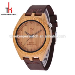 Quality 2017 New design Bamboo watch made out bamboo custom logo High quality Wood watch wholesale