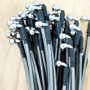 Quality Anti-abrasion Hydraulic Brake Hose Metric Banjo Fitting Chromed wholesale