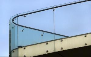 Quality Balcony Frameless Glass Balustrade , Seamless Glass Balustrade wholesale