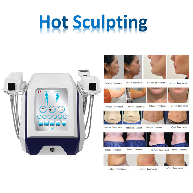 Monopolar RF Hot Sculpting Ems Slimming Machine For Face Double Chin Body