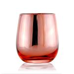 Cool Small Scented Candles Luxury Holder Color Glass Candle Jar With Metal Gold