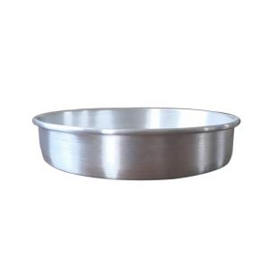 Quality 7*2 inch aluminum round silver cake baking pan Straight body solid bottom fixed bottom cake pan wholesale