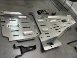 Wrangler JK JL Off-Road Vehicles Protective Bottom Plate Silver Splash Mud Flap