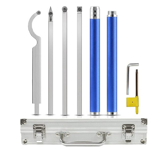 Brushed HSS Wood Turning Carbide Wood Lathe Tools Set With Aluminum Handle